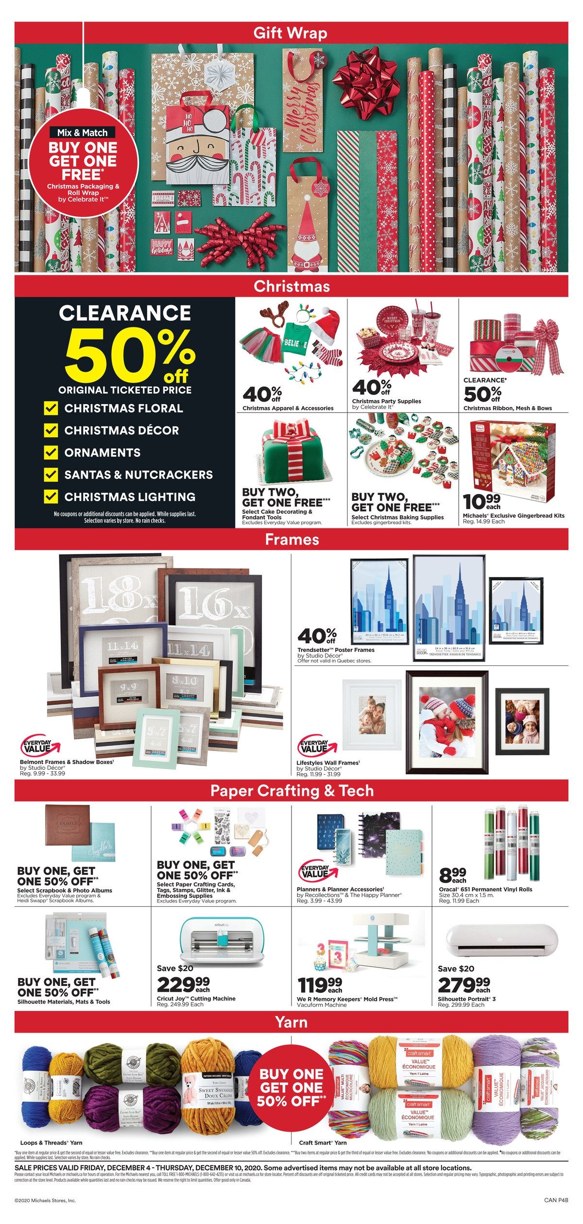 Michael's Flyer December 4 to 10
