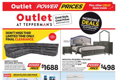 Outlet at Tepperman's Flyer December 4 to 10