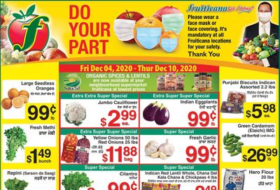 Fruiticana (Edmonton) Flyer December 4 to 10