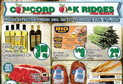 Concord Food Centre & Oak Ridges Food Market Flyer December 4 to 17