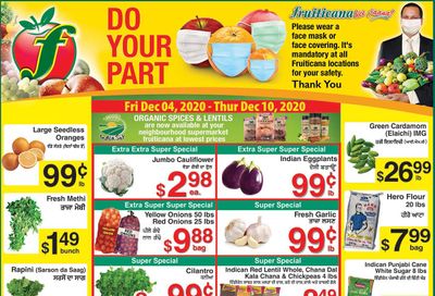 Fruiticana (Calgary) Flyer December 4 to 10