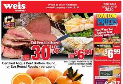 Weis Weekly Ad Flyer December 3 to January 7