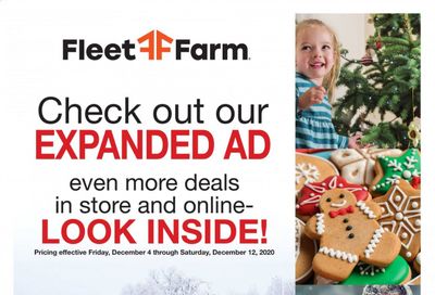 Fleet Farm Weekly Ad Flyer December 4 to December 12