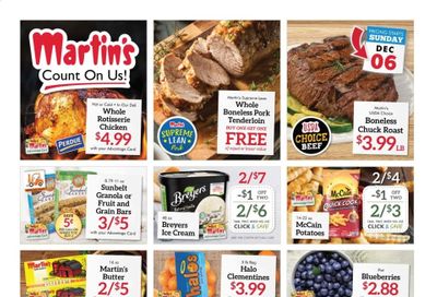 Martin’s Weekly Ad Flyer December 6 to December 12