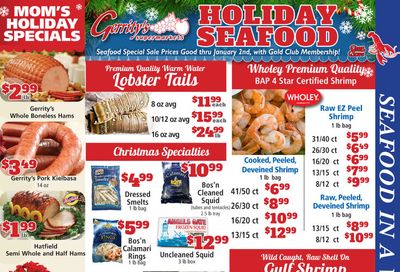 Gerrity's Supermarket Holiday Weekly Ad Flyer December 6 to December 12, 2020