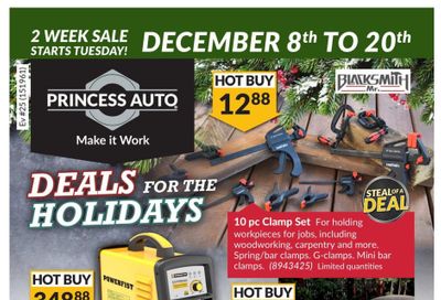 Princess Auto Price Wrecker Flyer December 8 to 20