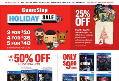 GameStop Weekly Ad Flyer December 6 to December 12