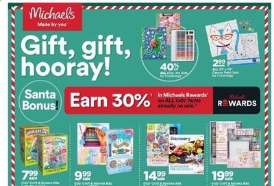 Michaels Weekly Ad Flyer December 6 to December 12