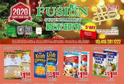 Fusion Supermarket Flyer December 27 to January 2