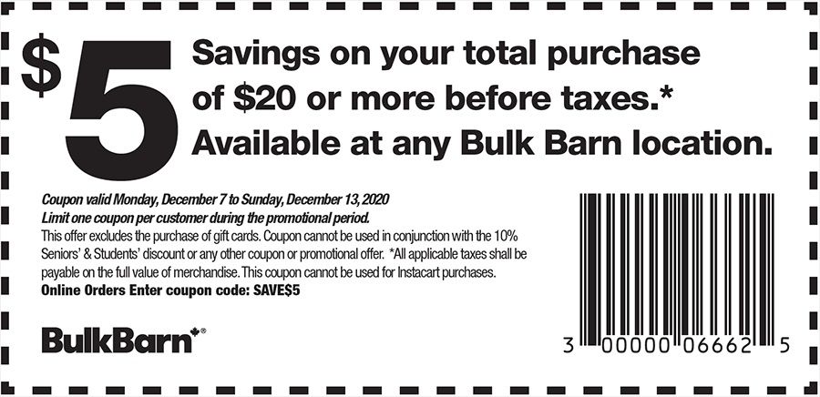 Bulk Barn Flyer December 7 to 16