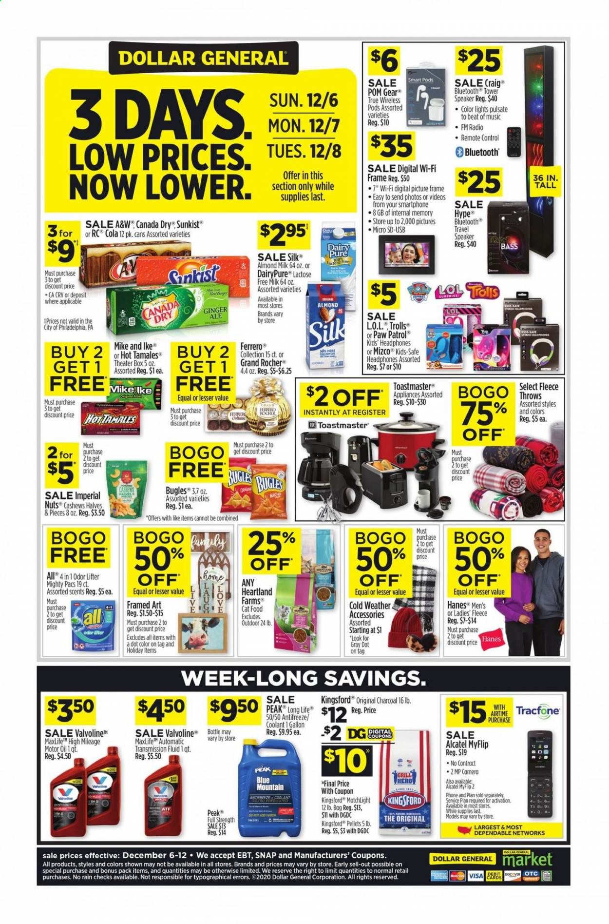 Dollar General (IA, LA, MI, MN, NE, NY, OH, OK, PA) Weekly Ad Flyer December 6 to December 12