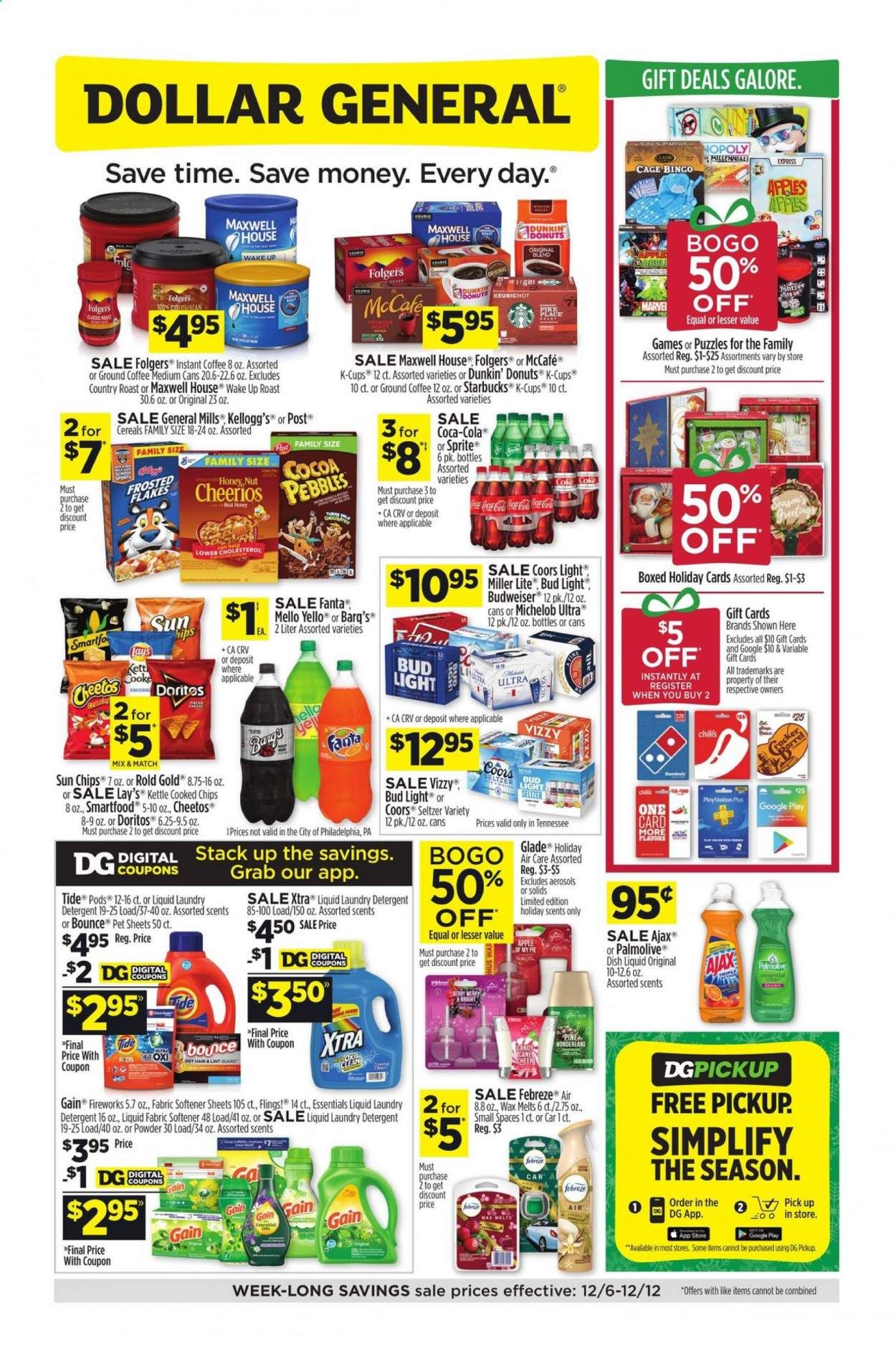 Dollar General (TN) Weekly Ad Flyer December 6 to December 12