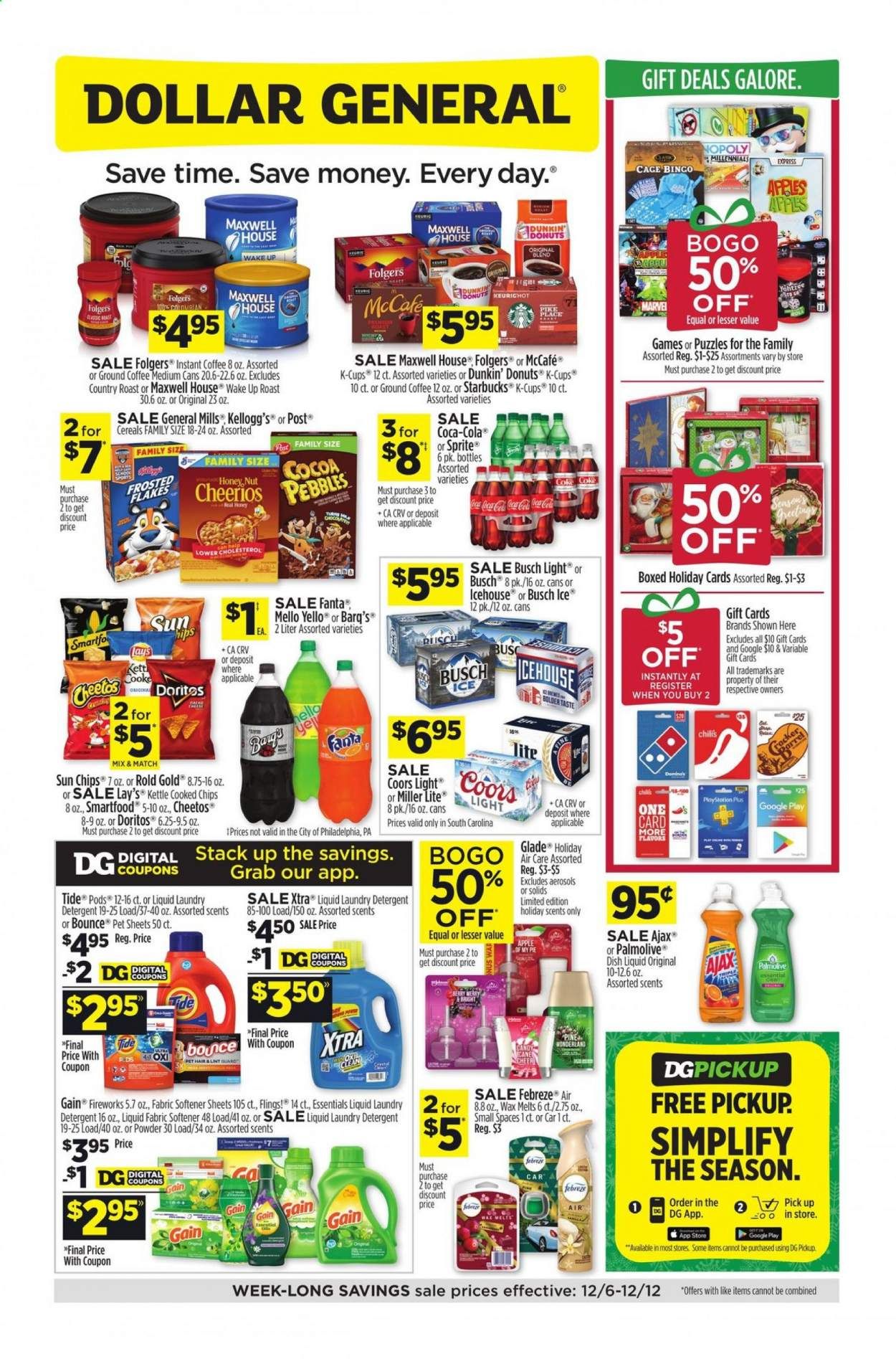 Dollar General (SC) Weekly Ad Flyer December 6 to December 12