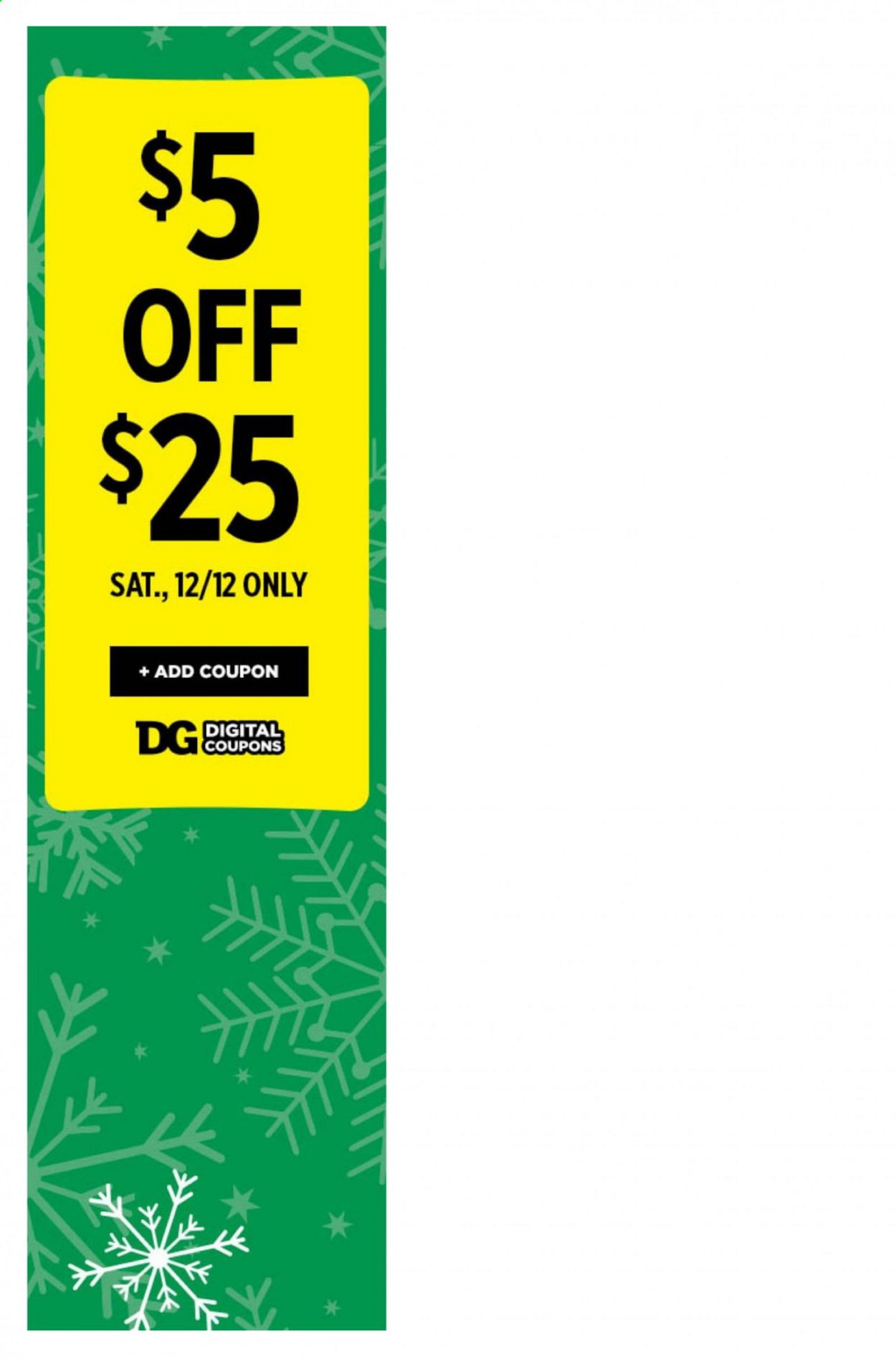 Dollar General (SC) Weekly Ad Flyer December 6 to December 12