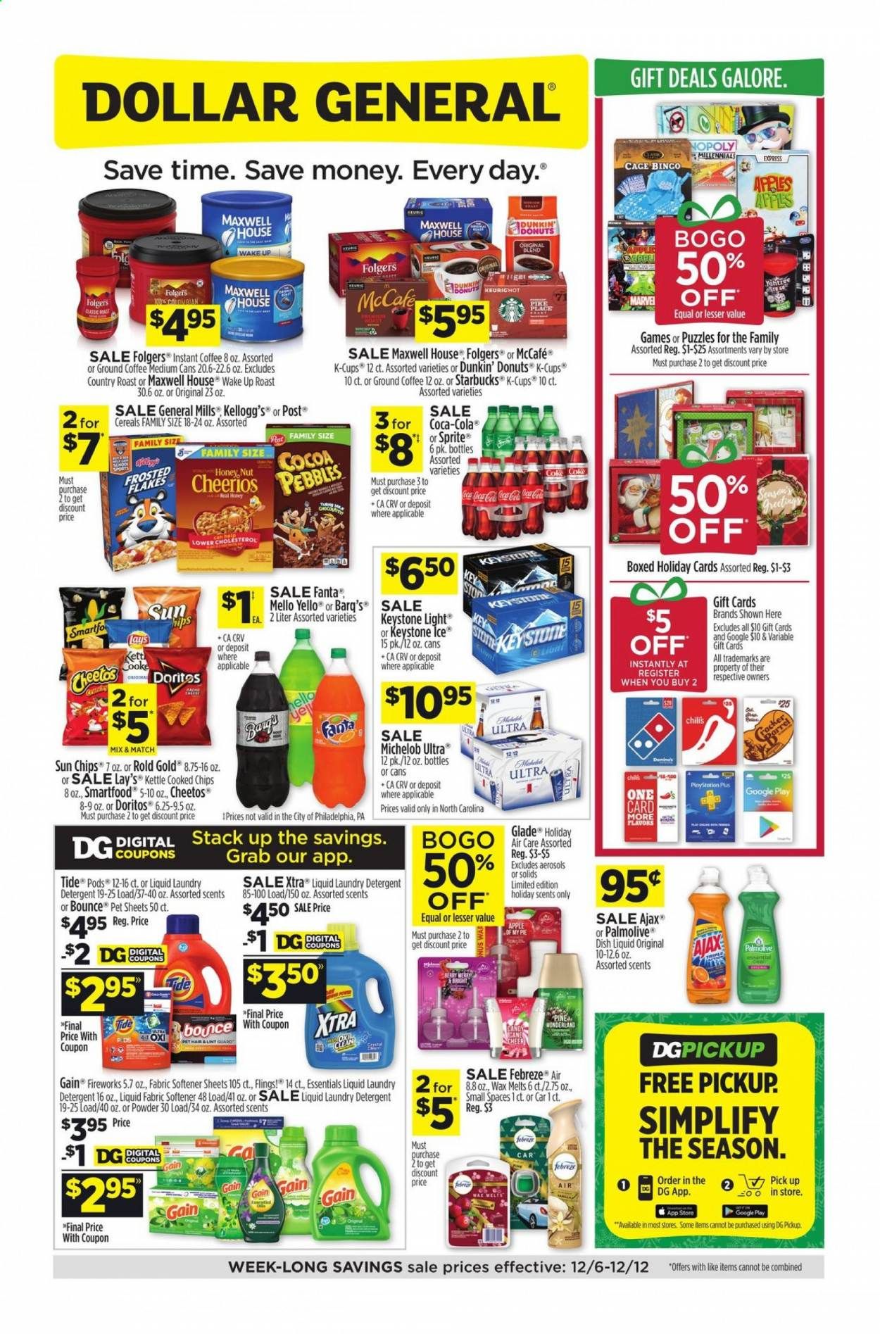 Dollar General (NC) Weekly Ad Flyer December 6 to December 12