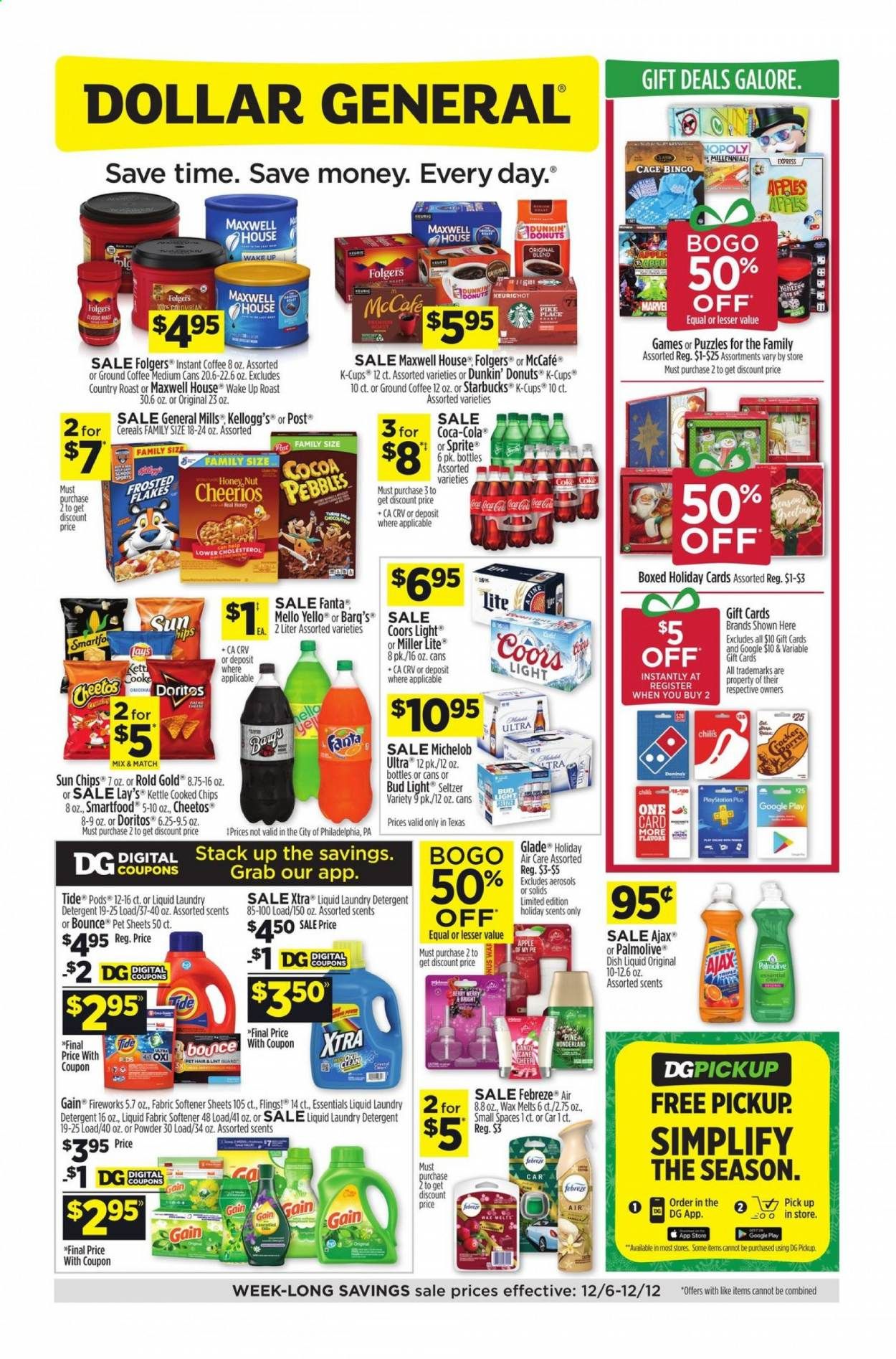 Dollar General (TX) Weekly Ad Flyer December 6 to December 12