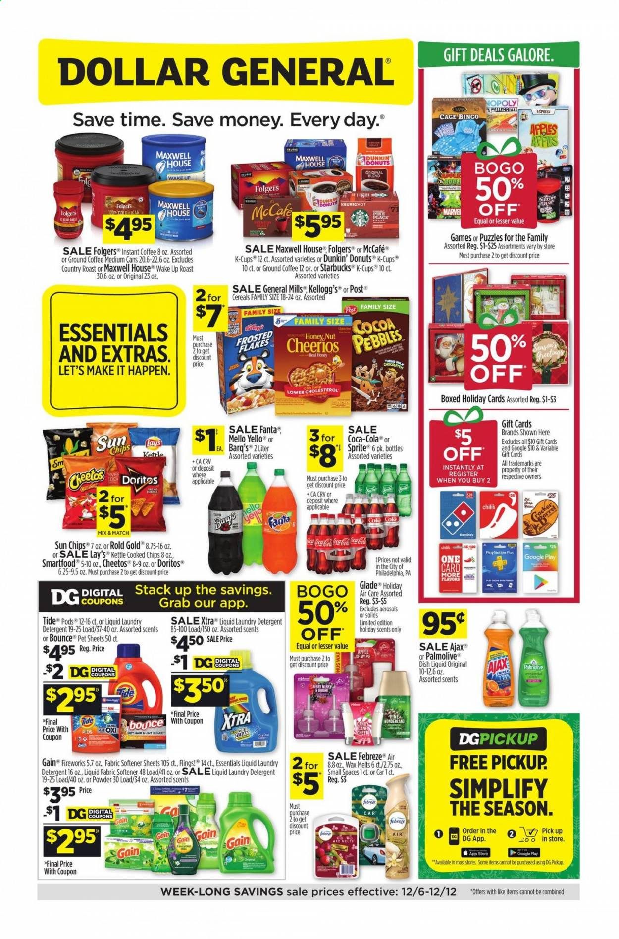 Dollar General (AR, GA, IA, KY, MN, OH, OK, PA) Weekly Ad Flyer December 6 to December 12