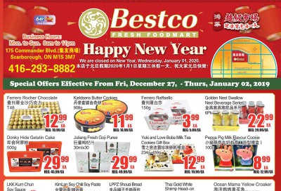 BestCo Food Mart (Scarborough) Flyer December 27 to January 2
