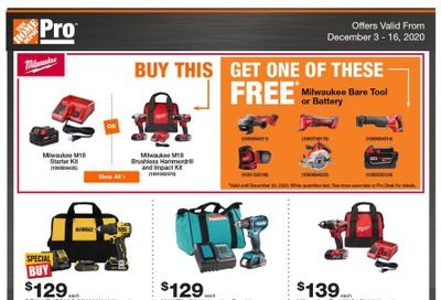 Home Depot Pro Flyer December 3 to 16