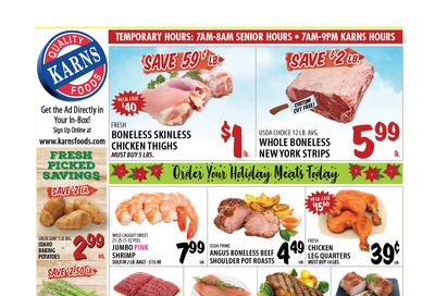 Karns Quality Foods Holiday Weekly Ad Flyer December 8 to December 14, 2020