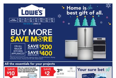 Lowe's Flyer December 10 to 16