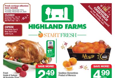 Highland Farms Flyer December 10 to 24