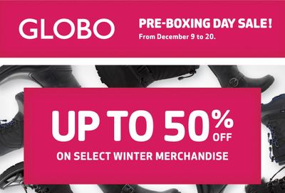 Globo Shoes Flyer December 9 to 20