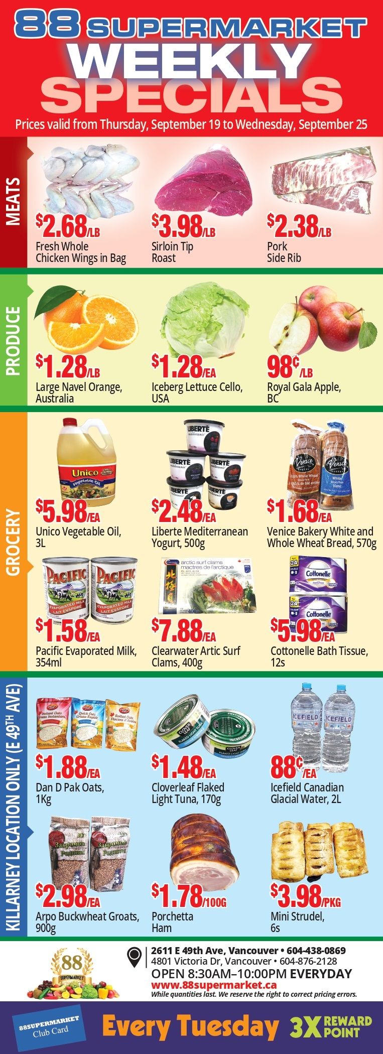 88 Supermarket Flyer September 19 to 25