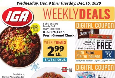 IGA Weekly Ad Flyer December 9 to December 15