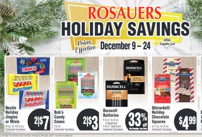 Rosauers Weekly Ad Flyer December 9 to December 24
