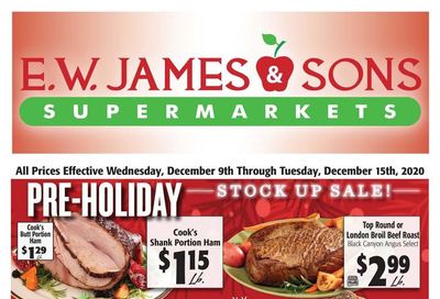 E.W. James & Sons Weekly Ad Flyer December 9 to December 15, 2020