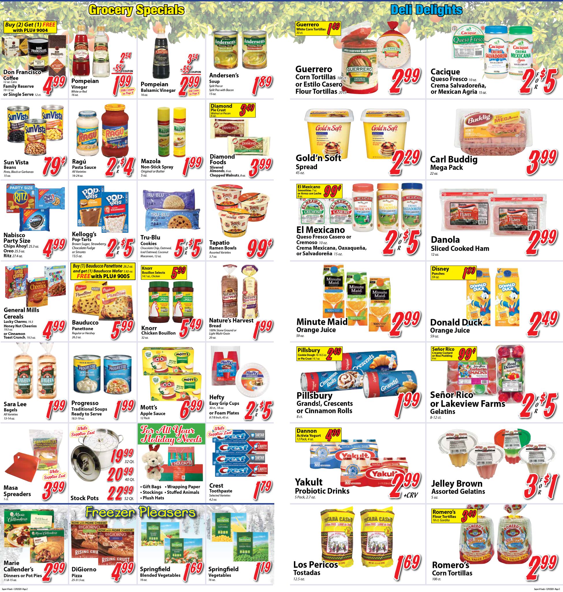 Super A Foods Weekly Ad Flyer December 9 to December 15, 2020