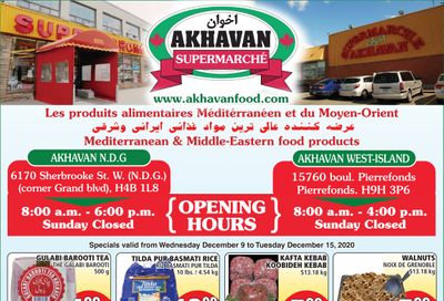 Akhavan Supermarche Flyer December 9 to 15