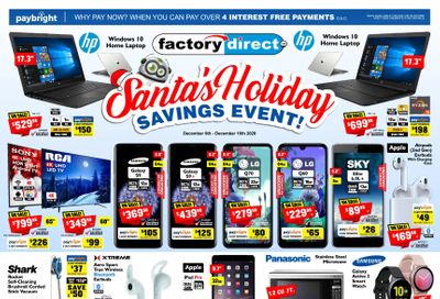 Factory Direct Flyer December 9 to 16