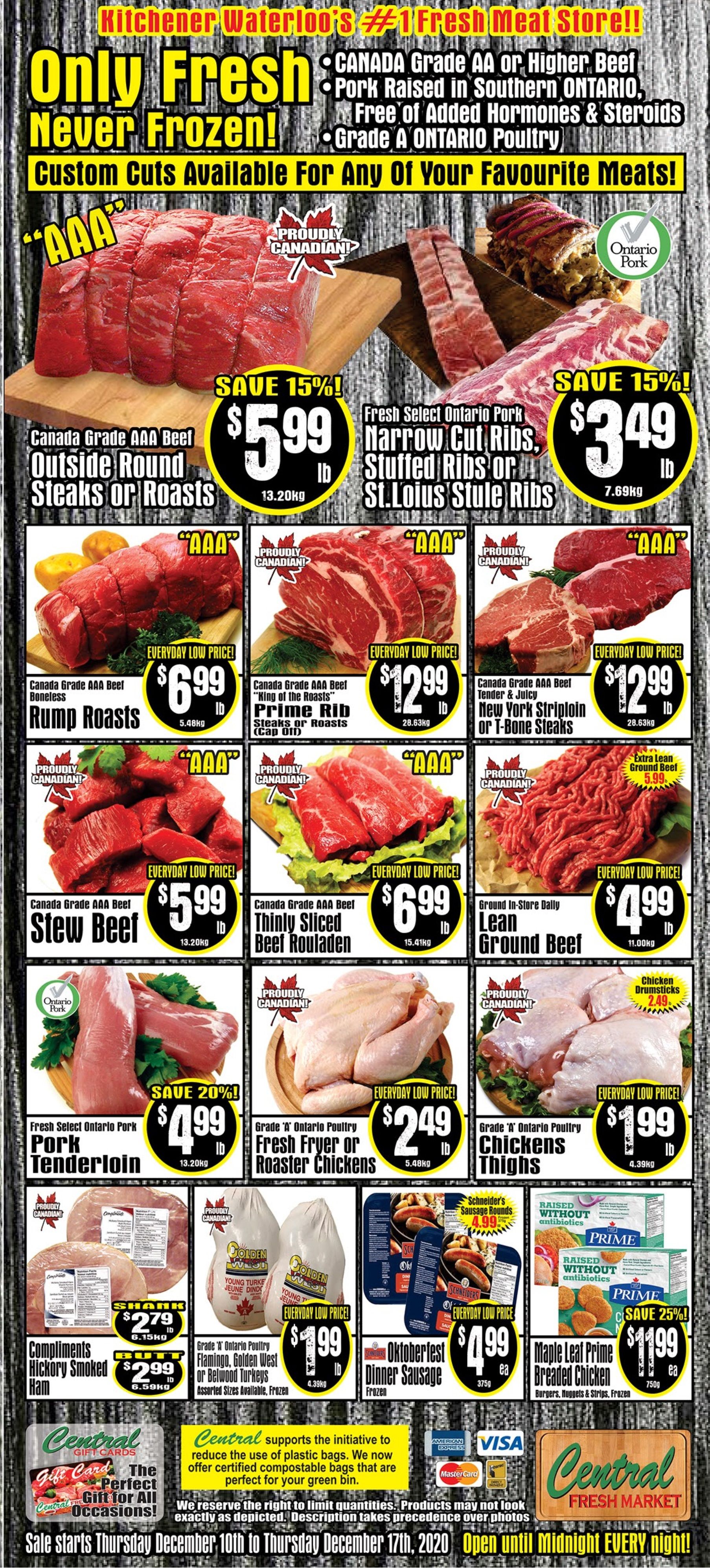 Central Fresh Market Flyer December 10 to 17