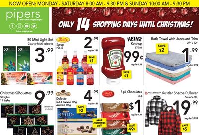 Pipers Superstore Flyer December 10 to 16