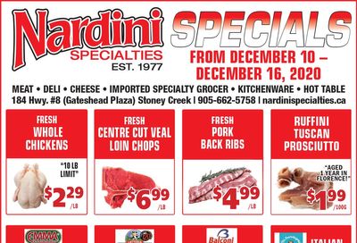 Nardini Specialties Flyer December 10 to 16