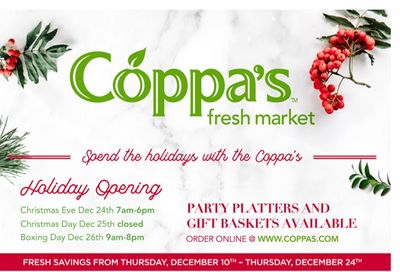 Coppa's Fresh Market Flyer December 10 to 24