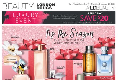 London Drugs Beauty Luxury Event Flyer December 11 to 24