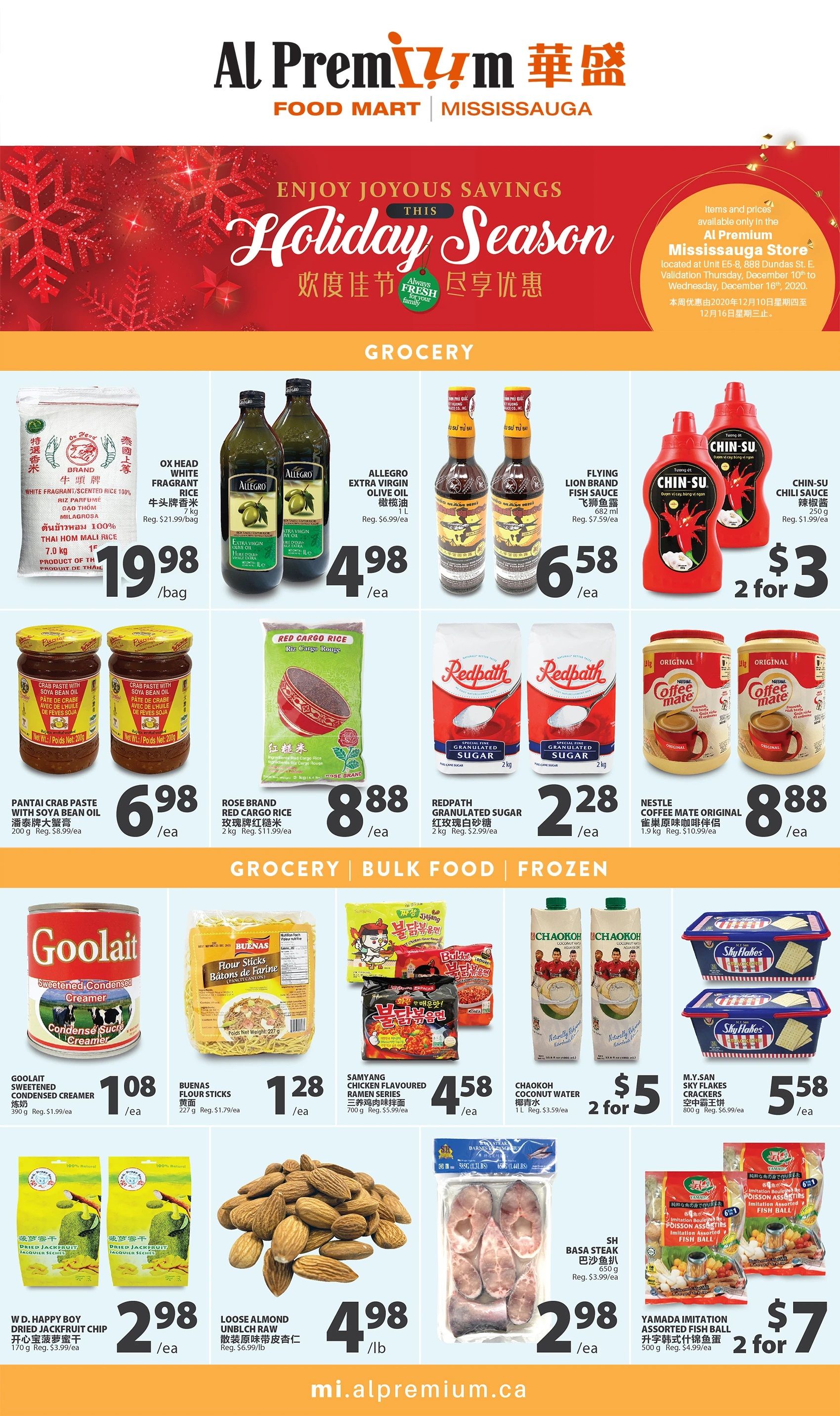 Al Premium Food Mart (Mississauga) Flyer December 10 to 16
