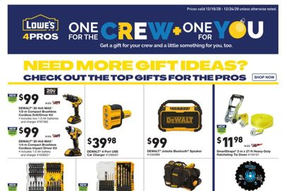 Lowe's Weekly Ad Flyer December 10 to December 24