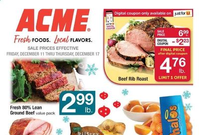 ACME Weekly Ad Flyer December 11 to December 17