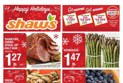 Shaw’s (MA, ME, NH, RI, VT) Weekly Ad Flyer December 11 to December 17