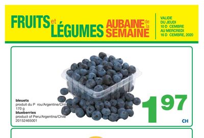 Wholesale Club (QC) Produce Deal of the Week Flyer December 10 to 16