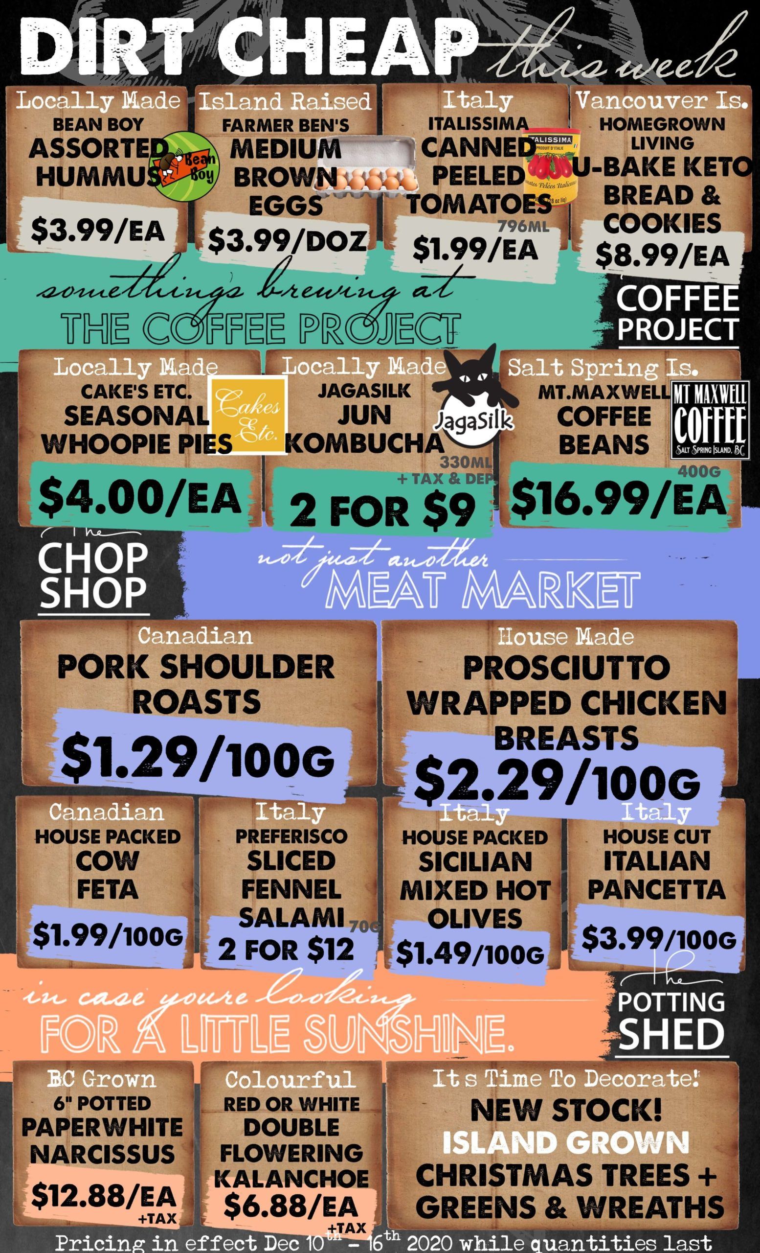 The Root Cellar Flyer December 10 to 16