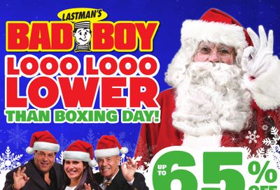 Lastman's Bad Boy Superstore Flyer December 10 to 23