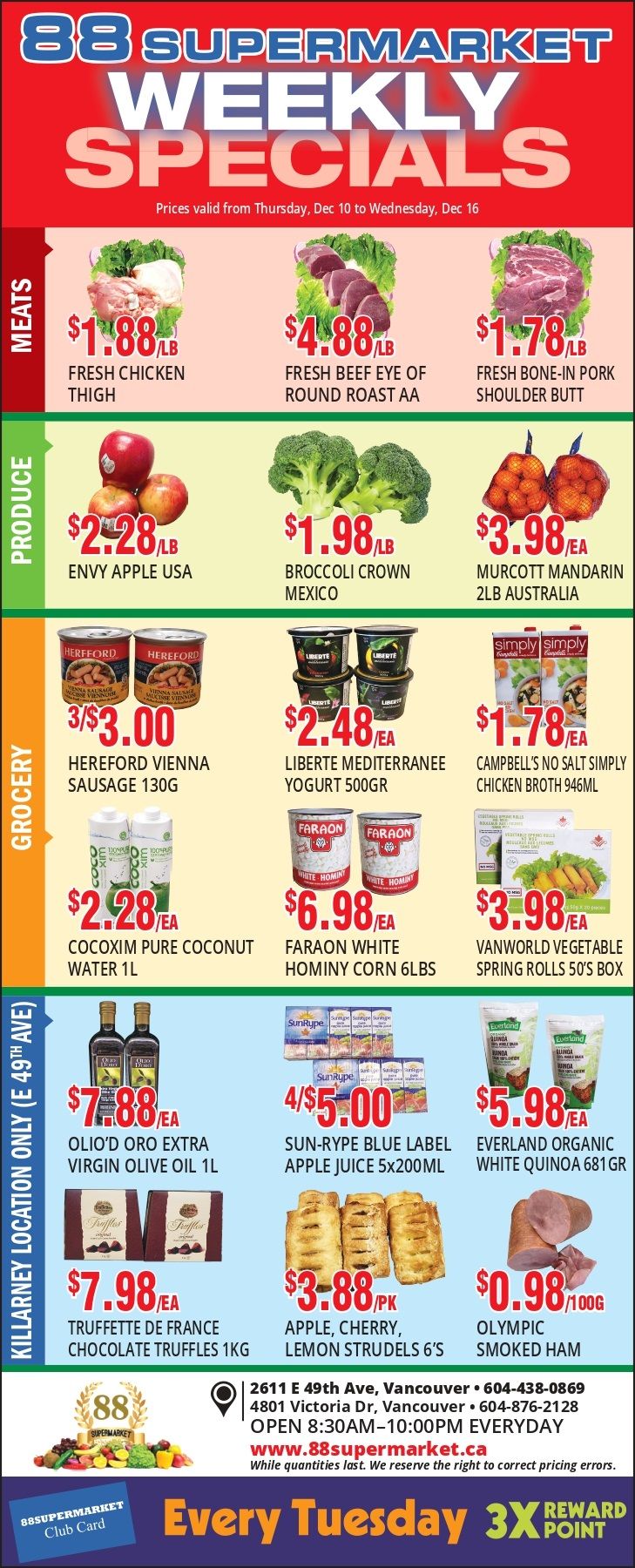 88 Supermarket Flyer December 10 to 16