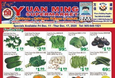 Yuan Ming Supermarket Flyer December 11 to 17