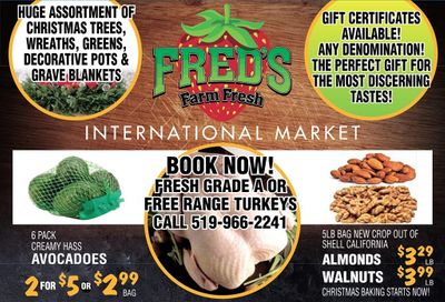 Fred's Farm Fresh Flyer December 9 to 15