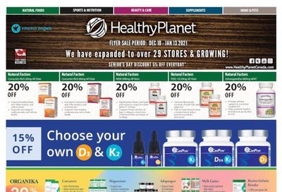 Healthy Planet Flyer December 10 to January 13